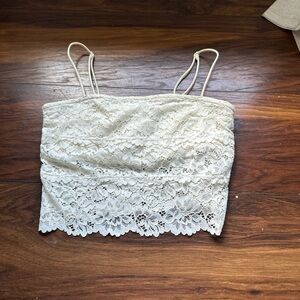 Urban Outfitters Cream Lace Camisole